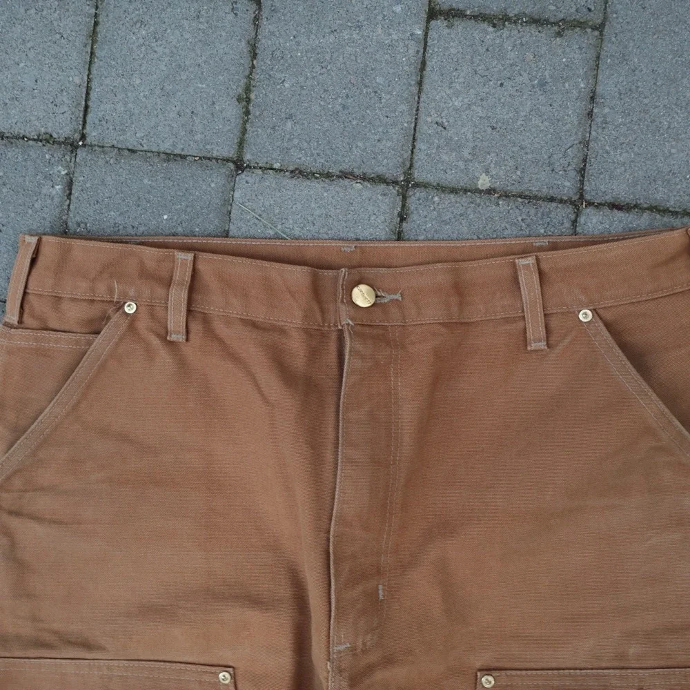 Vintage Carhartt Double Knee 38x30 Duck Canvas Carpenter B01 BRN Made in USA